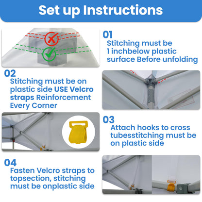 Tradesparker 8x8 Pop Up Canopy Tent,Commercial Movable Canopy with ApexCore LED&Rugged Casters-Instant Easy Setup Shelter Canopies with Weight Bags&Stakes for Outdoor Events Markets Vendors,Black