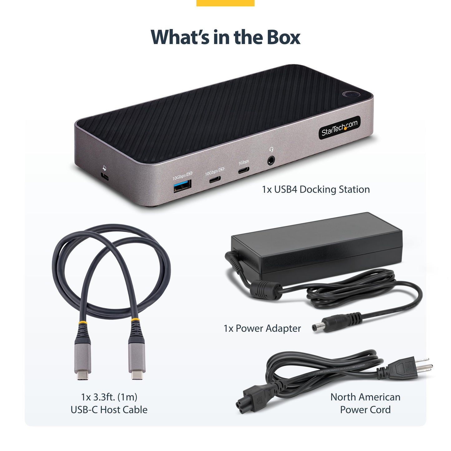 StarTech.com USB-C Triple Monitor Docking Station for MacBook Pro / Air M1 M2 M3 M4 & Windows, Universal 4K HDMI DP Dock, Thunderbolt Compatible, 100W Laptop Charging (116N-USBC-DOCK)