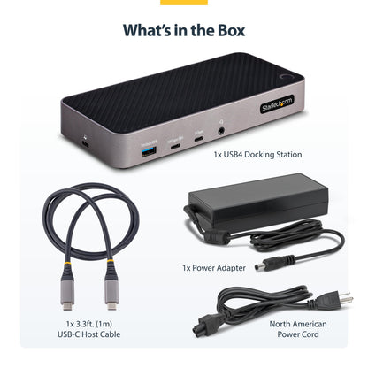 StarTech.com USB-C Triple Monitor Docking Station for MacBook Pro / Air M1 M2 M3 M4 & Windows, Universal 4K HDMI DP Dock, Thunderbolt Compatible, 100W Laptop Charging (116N-USBC-DOCK)