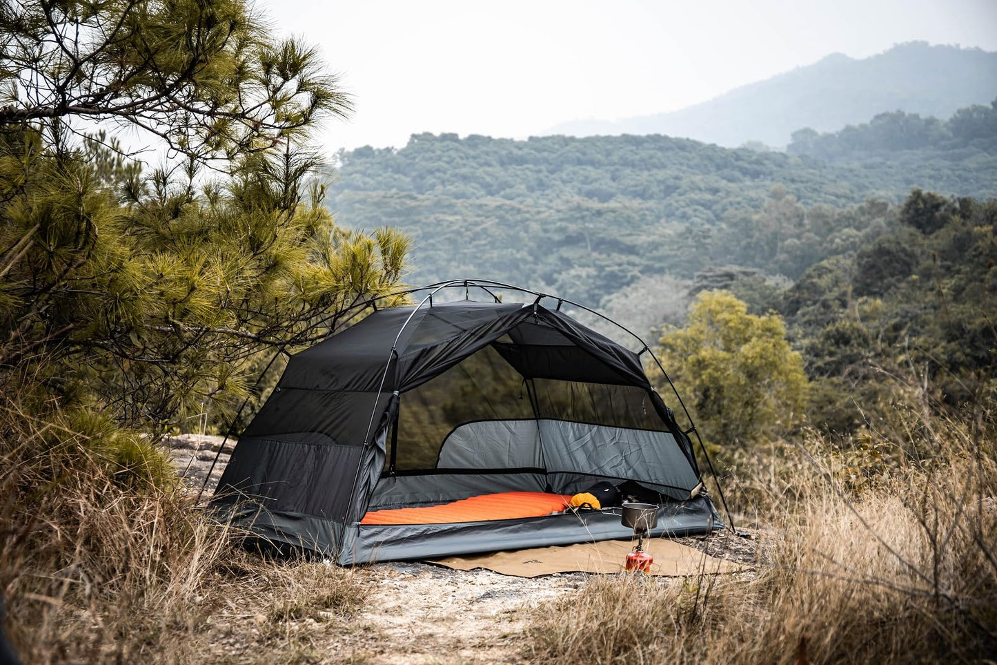OneTigris COSMITTO 2 Person Backpacking Tent - Free Standing Lightweight Waterproof 3 Season Camping Tent for Outdoor Hiking Mountaineering