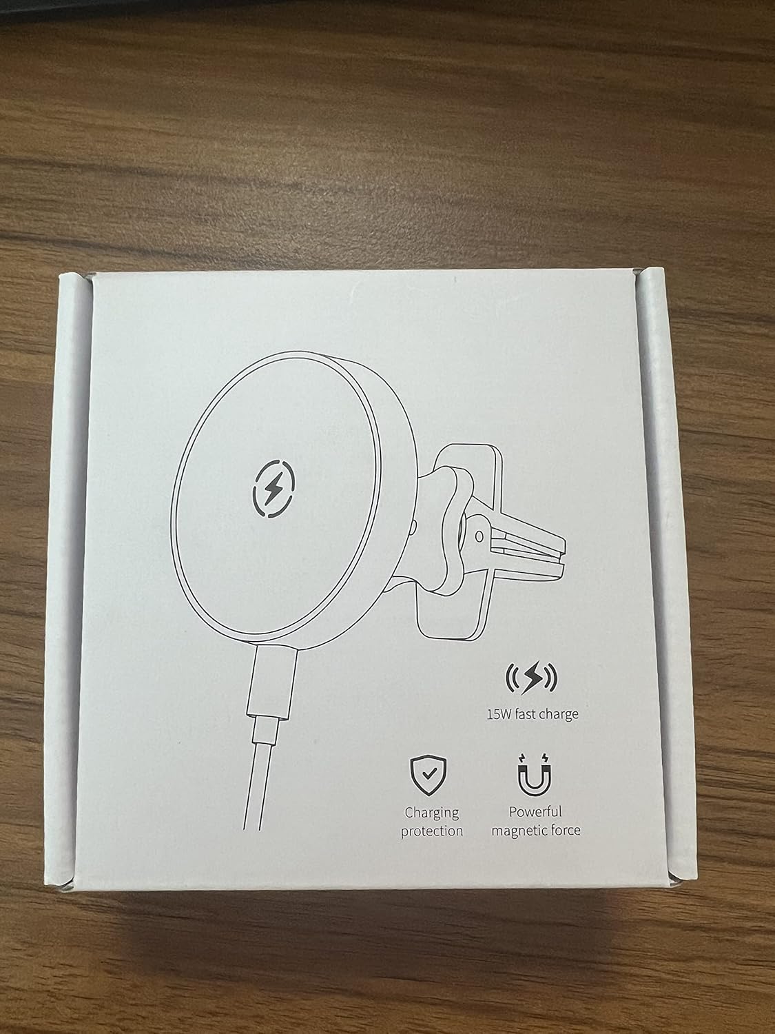 OHLPRO for MagSafe Car Mount Charger iPhone Wireless Car Charger, Stick on Dashboard Magnetic Phone Holder Mount for iPhone 17 Pro Plus Max 16 15 14 13 12 Series, 15W Fast Charging, Aluminum Shell