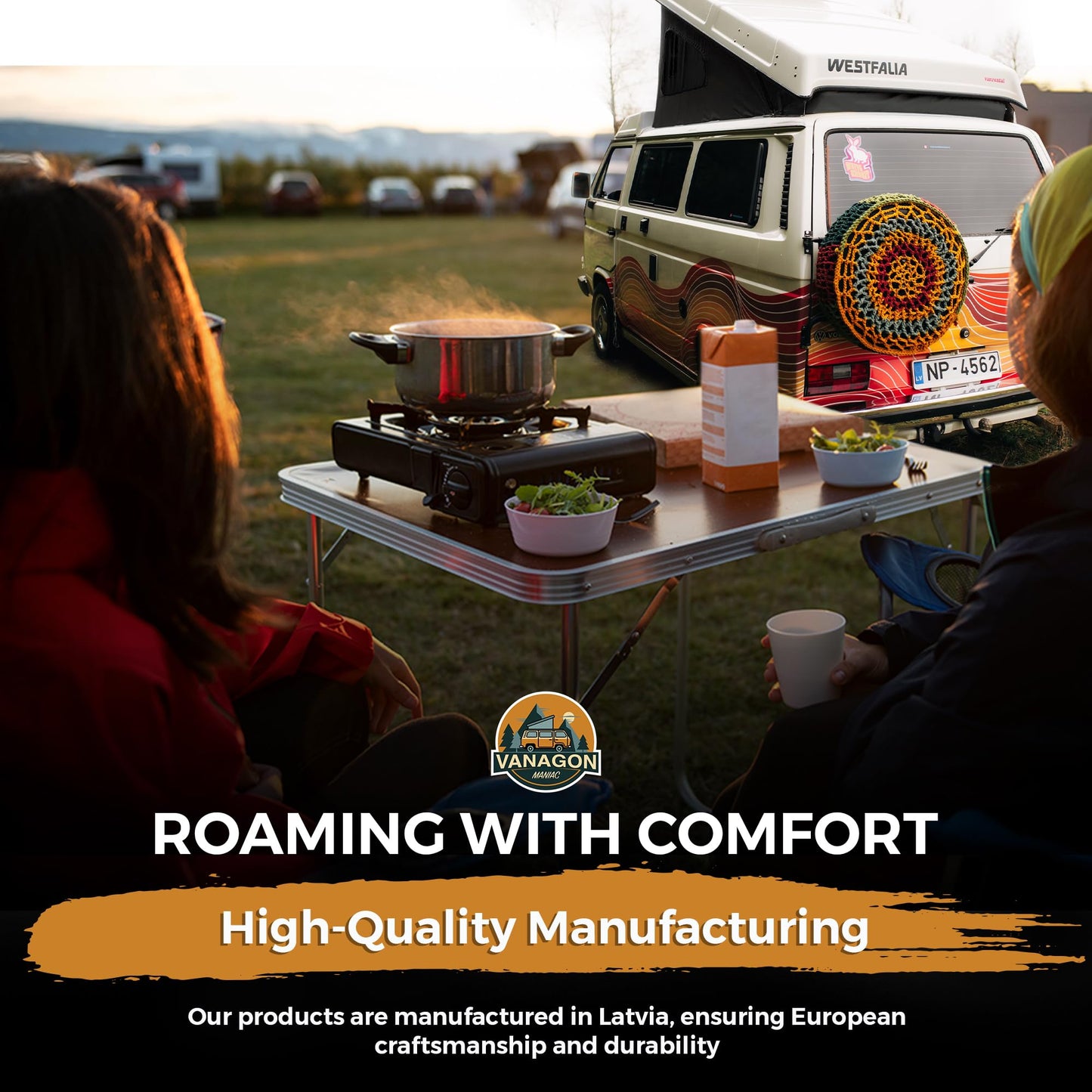 Roof Top Tent 3-Window Pop Top Car Camping Tent Durable Light Grey Canvas Compatible with VW T4 Eurovan Winnebago Camper Long Wheel Base LWB - Grey Mosquito Net, 2 Person Rooftop Tents Pop Up Camper