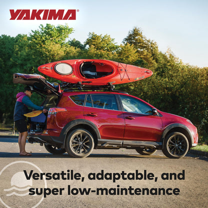 Yakima JayLow J-Cradle Rooftop Kayak Mount for 1 or 2 Kayaks – Car Roof Rack Carrier for Round, Square, Factory or Aerodynamic Crossbars, Holds 1 Boat Up to 80 Pounds or 2 Boats Up to 110 Pounds Total
