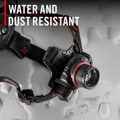 COAST HL8R 2000 Lumen Rechargeable PURE BEAM Focusing LED Headlamp, Black