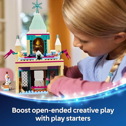 LEGO Disney Frozen: Arendelle Frozen Castle - Building Playset for Kids - Frozen Castle Toy for Fans with Princess Anna and Elsa Minidolls - 5 Year Old Girl &amp Boy Birthday Gift - 43265