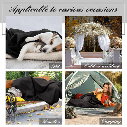 48 Pcs 50 x 60 Inch Fleece Blanket Bulk Throw Blankets Solid Polyester Microfiber Blankets Soft Cozy Pet Friendly Blanket for Wedding Favors Home Bed Sofa Office Travel Camping Outdoor