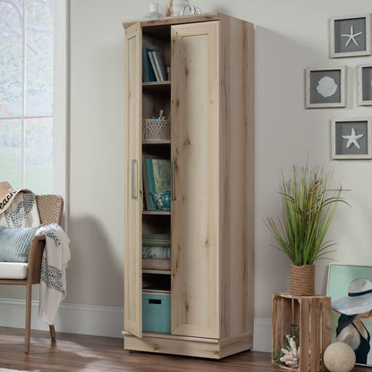 Sauder Miscellaneous Storage Craft & Sewing Armoire (Pacific Maple) HomePlus Two Door Storage Pantry Cabinet (Pacific Maple Finish)