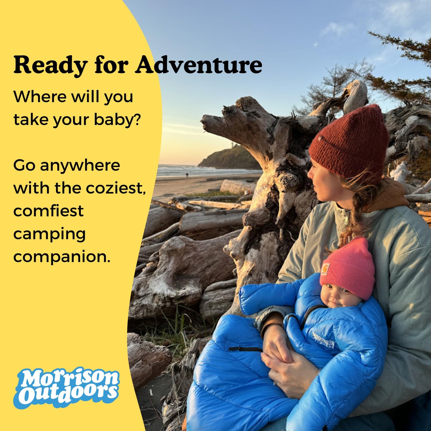Little Mo 20 Down Baby Sleeping Bag (6-18 Months) The Warmest, Safest Ultralight Down Camping Sleeping Bag for Babies and Toddlers. (Bayberry Blue)