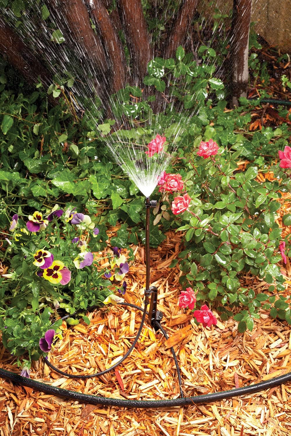 Rain Bird LNDDRIPKIT Drip Irrigation Kit - Efficient Landscape & Garden Watering System with Drippers & Micro-Bubblers
