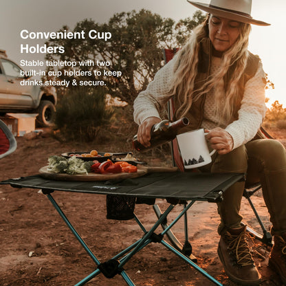 Helinox Table One Lightweight, Collapsible, Portable, Outdoor Camping Table, Black