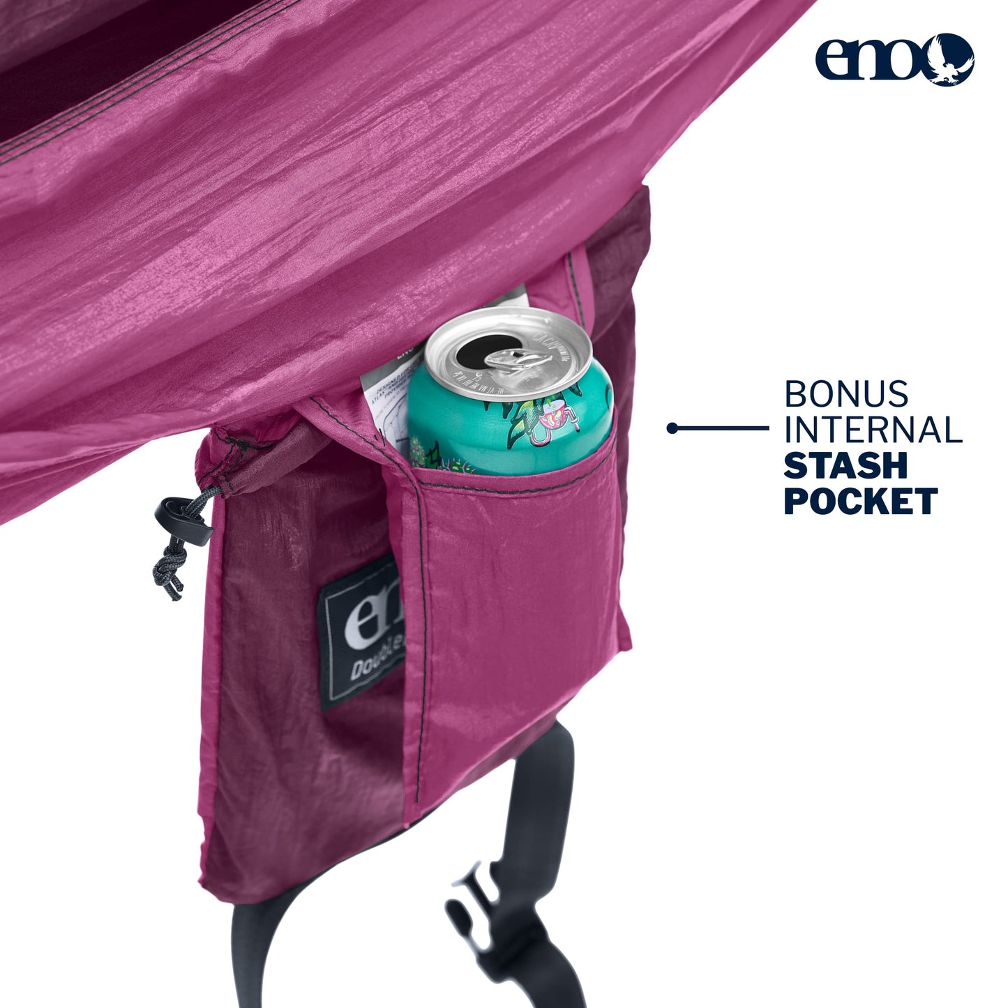 ENO Bundle, Includes the SingleNest Hammock & Atlas Suspension System, Lightweight, Durable Hammock with Straps for Camping, Hiking & Travel, Plum/Berry