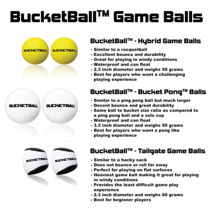 BucketBall | Beach Edition Party Pack | Ultimate Beach, Pool, Yard, Camping, Tailgate, BBQ, Lawn, Water, Indoor, Outdoor Game