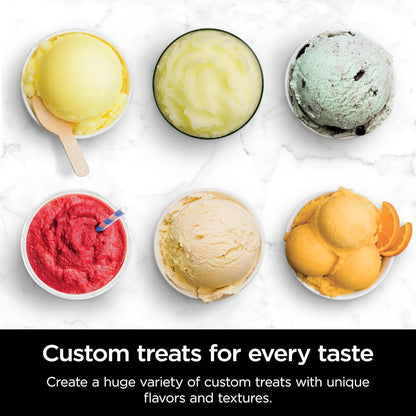 Ninja NC501 CREAMi Deluxe 11-in-1 Ice Cream Maker - 2 XL Family Size Containers, Black