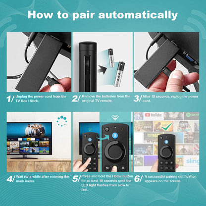 Replacement Voice Remote for All Series,Stick 4K/4k Max(1st/2nd Gen),Stick(2nd/3rd Gen)/Lite/HD,TV Cube,for Omni,Insignia,Pioneer Smart TVs