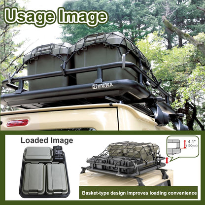 INNO IOP50 Rail Kit for INA510 Roof Deck, Black