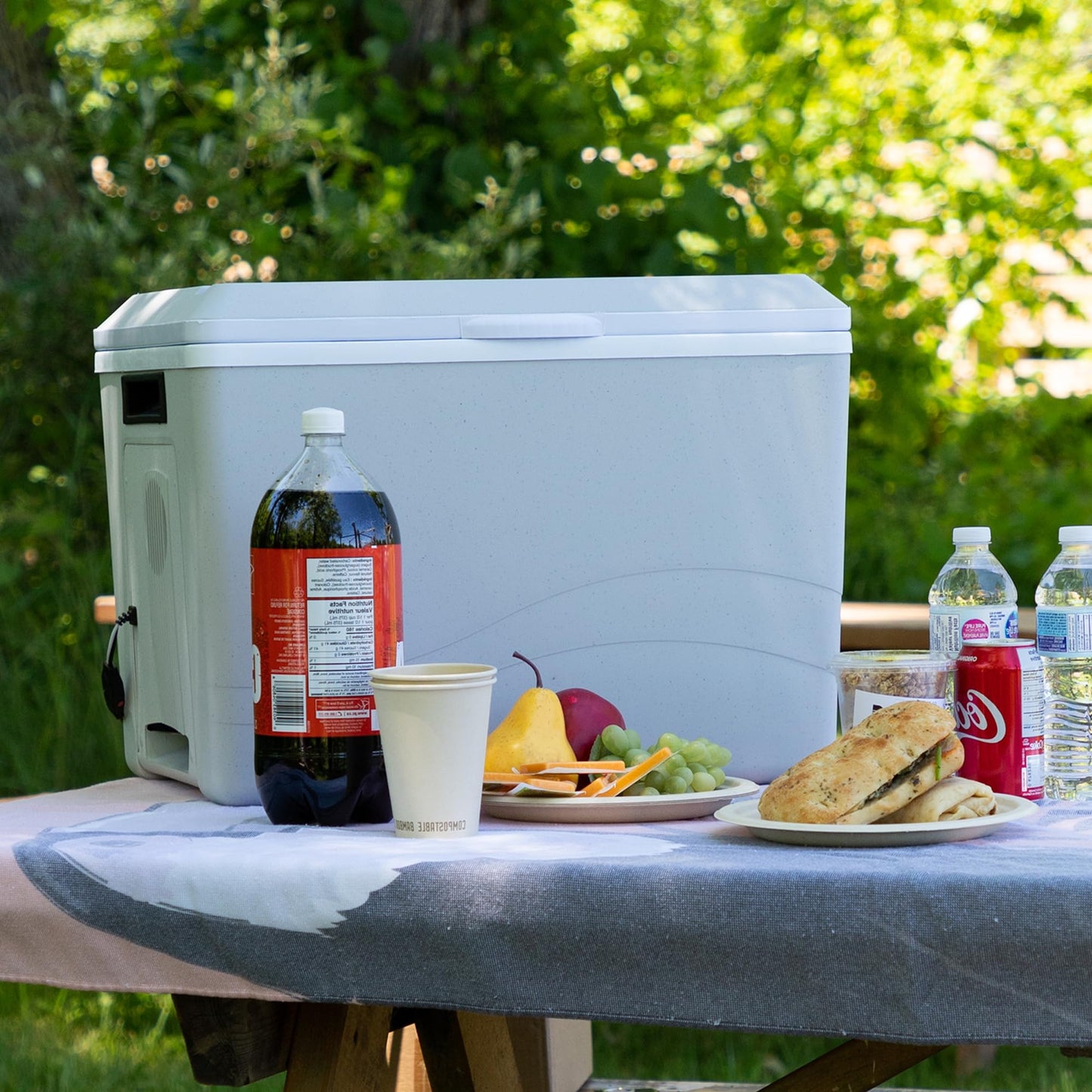 Koolatron 12V Iceless Cooler & Warmer – Portable Electric Cooler / Nevera Portátil Eléctrica for Car Truck Camper Boat, Hard Sided Mini Fridge for Camping Picnic Travel Lunch Food Drinks Office 36 qt