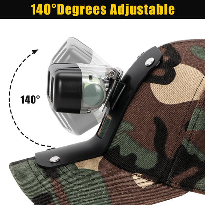 Yongkist Rechargeable LED Headlamp with Spotlight and Floodlight High Beightness Mining Headlamp Waterproof Hard Hat Light for Hunting, Camping, Night Work, Caving