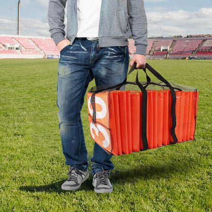 GSE Games & Sports Expert Set of 11 Football Yard Markers, Day & Night 2-Sided Football Field Yard Line Markers, Yardage Markers with Portable Mesh Bag for Football Training