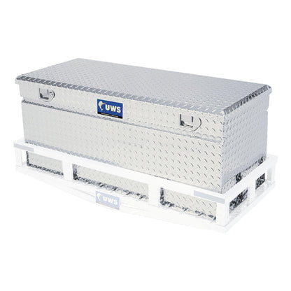 UWS EC20261 48-Inch Heavy-Wall Aluminum Cargo Carrier Box, RigidCore Lid,Silver