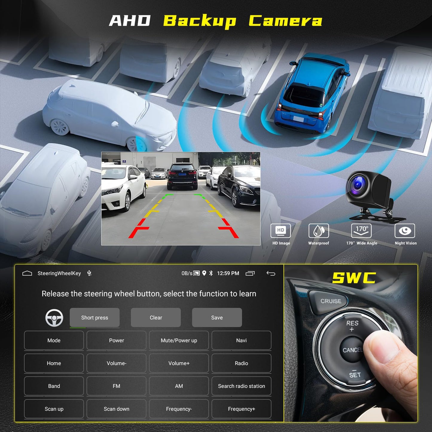 [4Core 64G] Android 15 Car Stereo for Jeep Compass 2017 2018 2019 2020, Hikity 9'' Touchscreen Compass Radio Wireless Carplay Android Auto GPS Bluetooth 5G WiFi Mirror Link FM/RDS/EQ SWC Backup Camera