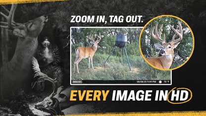 Moultrie Edge 3 Cellular Trail Camera - 2 Pack - 40MP HD Photo Capture - 1080p Low-Glow Flash - GPS - Multi-Carrier Auto-Connect - Built-in Memory - 0.5s Trigger Speed - AI Buck Detection