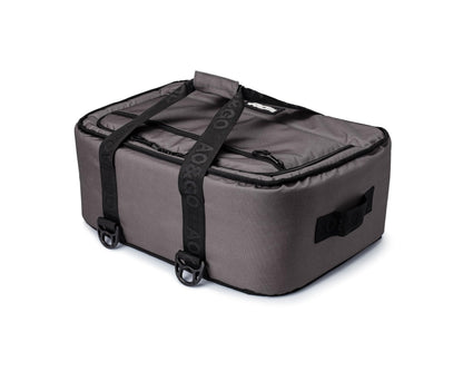 AO Coolers Stow-N-Go Canvas Soft-Sided Cooler, Low Profile and Leak Proof, Insulated for 24-Hour Cold, Smoke, 38-Can