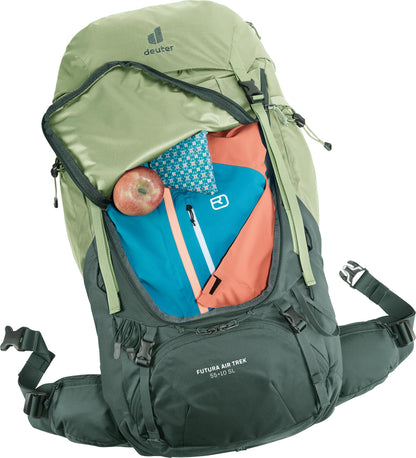 Deuter Women's Futura Air Trek 55 + 10 SL Hiking Backpack - Grove-Ivy