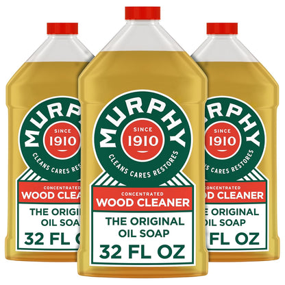 Murphy Oil Soap | Concentrated Wood Cleaner - No-Rinse Formula with Citronella Scent | 32 fl oz (3 Pack)