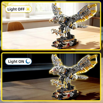 Mechanical Eagle Building Sets Compatible with Lego Birds Animal Collection Toy Home or Office Decor for Adults STEM Building Gift for Teens Boys and Girls 8-14 (1168PCS)