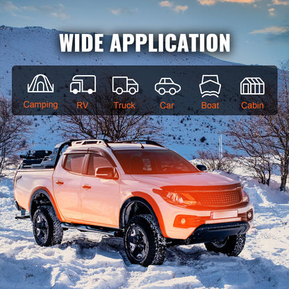 VEVOR 8KW Diesel Heater All in One, Diesel Air Heater with Bluetooth App Control, Portable Parking Heater Automatic Altitude Adjustment Max 18045 ft, Remote Control and LCD, for Vehicles and Indoors