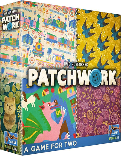 Lookout Games Patchwork Board Game (Revised Edition) - Interactive Quilting Puzzle Strategy Game Family Fun for Kids &amp Adults Ages 8+ 2 Players 30 Minute Playtime