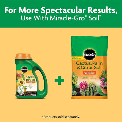 Miracle-Gro Shake 'N Feed Plant Food - Nourishing Citrus, Avocado & Mango Trees | 4.5 lbs
