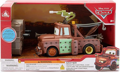 Disney Store Official Tow Mater Remote Control Car - Tow Mater Toy RC Car with Crash &amp Rebuild Features - 2.4GHz Radio Control - Futuristic Post-Apocalyptic Design -Includes Wireless Remote Contro