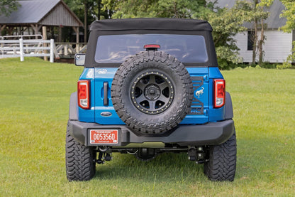 Rough Country Spare Tire Relocation Kit for Ford Bronco (2021-2025) - Bolt-on Reinforced Bracket, Fits up to 35" Tire