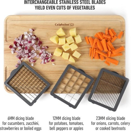 Calphalon Aero 5-in-1 Vegetable Chopper - Multifunction Food Dicer for Easy Meal Prep & Cleanup