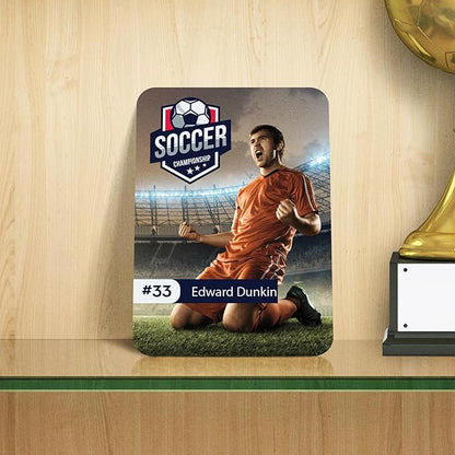 GotPrint Custom Collectors Cards | Add Your Photo Name Stats or Text | Personalized Design | Sports Teams | Baseball | Gaming | Gifts for Kids and Family Rounded Rectangle 2.5” x 3.5” 50 Qty
