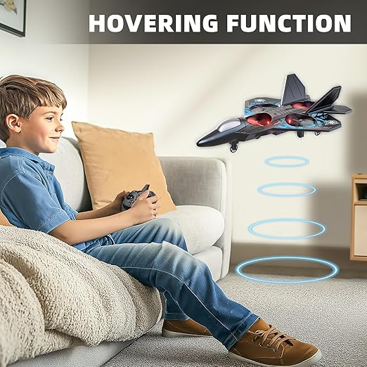 Foam Remote Control Airplane for Kids 8-12 2.4 GHz RC Plane with Colorful Lights 360° Flips &amp Stunt Roll RC Airplane Toy for Boys and Girls Ages 8-16 Boy Toy for Kids and Adults