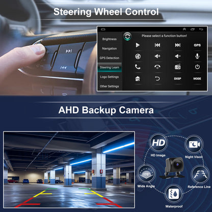 Car Stereo Radio for Ford F150 F250 F350 2004-2014, 7" Touchscreen Android 13 Car Radio Stereo Head Unit Dash Kit with Wireless CarPlay Android Auto GPS Navi SWC DSP FM WiFi Bluetooth Camera Mic