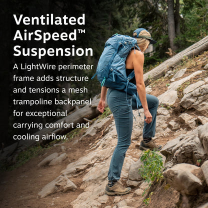 Osprey Sirrus 24L Women's Hiking Backpack - Adjustable Daypack with Waterproof Raincover & Bottle Pockets, Medium Grey
