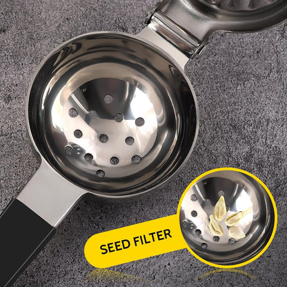 Sopito Stainless Steel Lemon Squeezer - Heavy Duty Citrus Press with Large Bowl & Non-Slip Grip