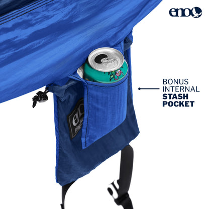 ENO Bundle, Includes The SingleNest Hammock & Atlas Suspension System, Lightweight, Durable Hammock with Straps for Camping, Hiking & Travel, Navy/Royal