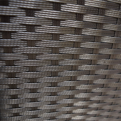 Oakland Living Black Outdoor Storage Box, Wicker-Rattan Bench for Patio, Deck, Pool, Yard & Garden, 113 Gallon
