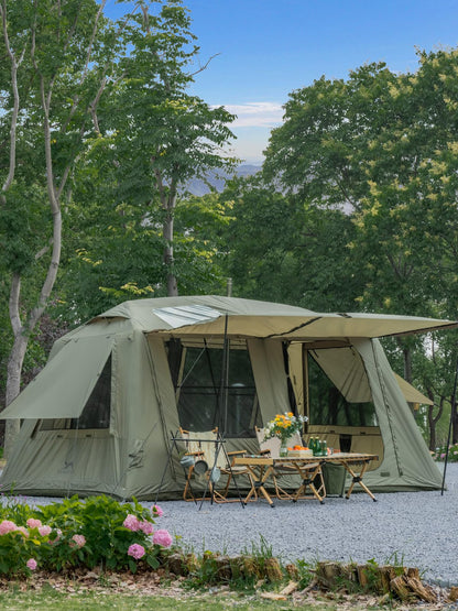 MC TOMOUNT Inflatable Tents for Camping, 6/8/10 Person Large Family Blow Up Camping Tent with 2 Doors 4 Windows 2 Skylights, Double Layer Waterproof Air Glamping Tent for Outdoor Camping Picnic Party
