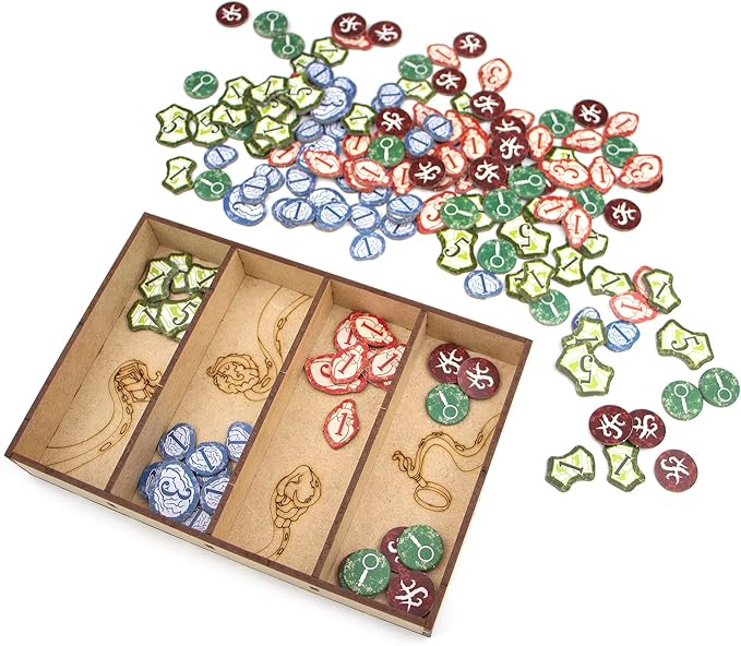TowerRex Organizer for Arkham Horror 3rd Edition Board Game Storage Insert Accessory Upgrade for Only Base Game