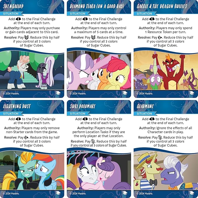 Renegade Game Studios My Little Pony Deck-Building Game Expansion: Scholarly Shenanigans with 85 New Cards Cooperative Gameplay Ages 14+ one to Four Players