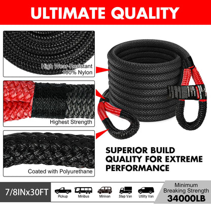 X-BULL New Recovery Traction Tracks with Kinetic Rope Recovery Kit
