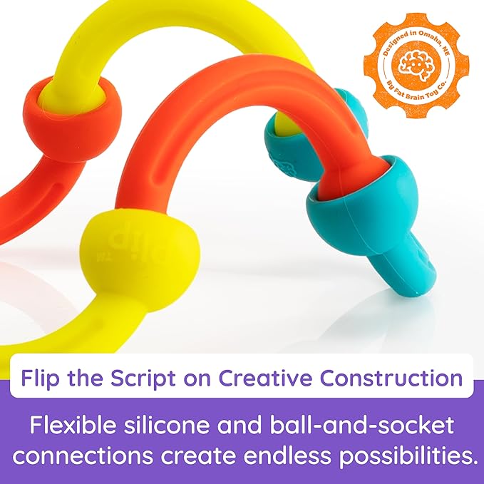 Fat Brain Toys Plip Kit Building Toys for Creative Play Creative Construction Play Set Kids Toys Ages 5 to 12