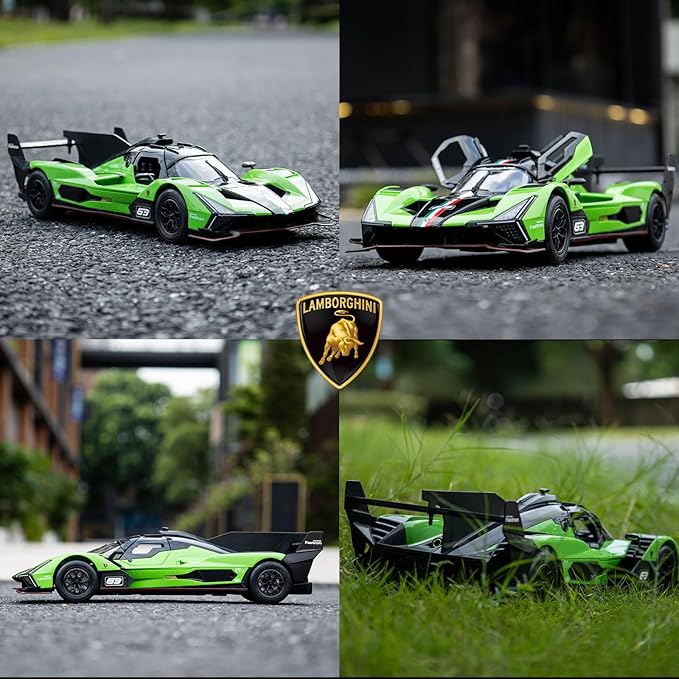 Lambo Remote Control Car Officially Licensed 1:14 Lamborghini SC63 Model Electric Sport Racing Hobby RC Cars for Boys Girls Birthday Toys for Age 6-12 Years Old