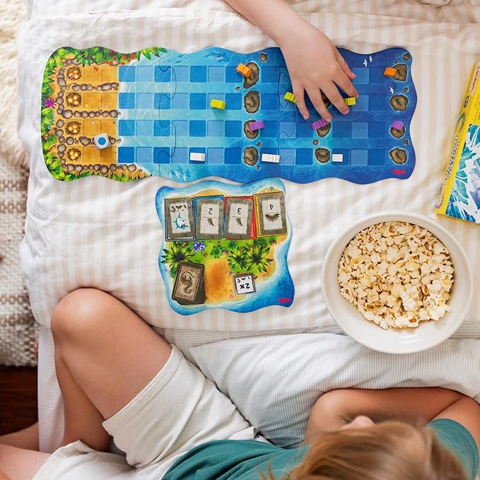 HABA Water Dragons: Kids Board Game and Fast-Paced Dice Game with Wooden Components for Ages 5 and up Made in Germany