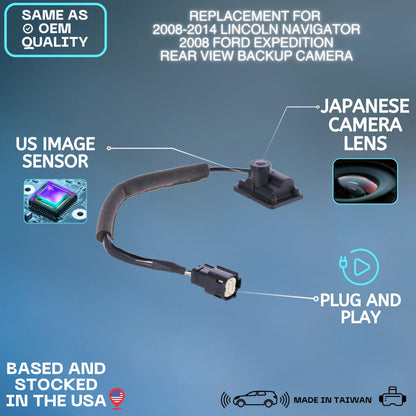 Backup Camera Replaces for 2008-2014 Lincoln Navigator | 2008 Ford Expedition OE Part # 9L7Z-19G490-B